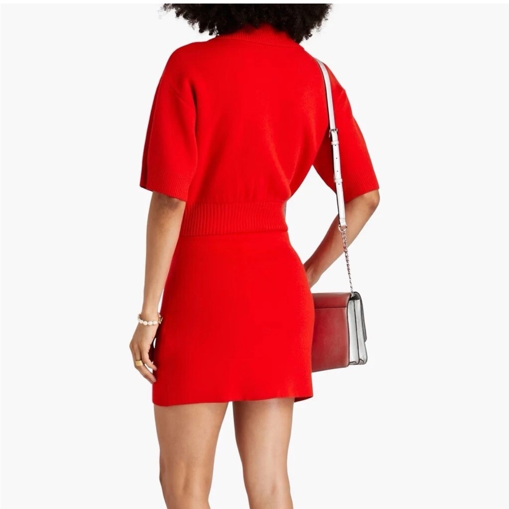 Sandro Red Knit Mini Dress - Picture 4 of 4